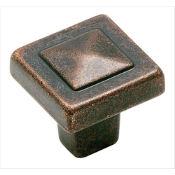 Forgings 1-1/8 Inch Diameter Rustic Bronze Cabinet Knob