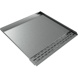 22 Inch Length x 24 Inch Width Washer Drain Pan, Galvanized Steel