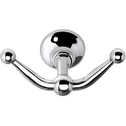 Ravello Double Hook, Polished Chrome