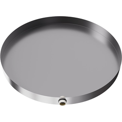 24 Inch Diameter Round Water Heater Drain Pan, Stainless Steel