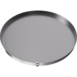 36 Inch Diameter Round Drain Pan, Stainless Steel