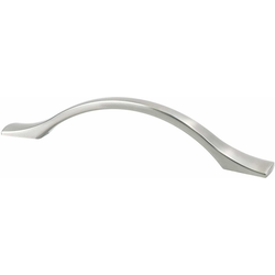 Berenson Echo 5-1/16 Inch Center to Center Cabinet Pull, Traditional Style, Zinc Material, Brushed Nickel