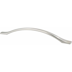 Berenson Echo 8-13/16 Inch Center to Center Cabinet Pull, Traditional Style, Zinc Material, Brushed Nickel