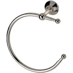 Ravello 8 Inch Premium Solid Brass Towel Ring, Polished Nickel