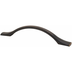 Berenson Echo 5-1/16 Inch Center to Center Cabinet Pull, Traditional Style, Zinc Material, Verona Bronze