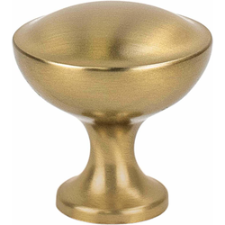 Berenson Echo 1-3/16 Inch Diameter Cabinet Knob, Traditional Style, Zinc Material, Gold