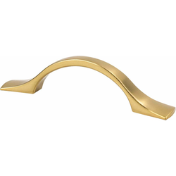 Berenson Echo 3 Inch Center to Center Cabinet Pull, Traditional Style, Zinc Material, Modern Brushed Gold