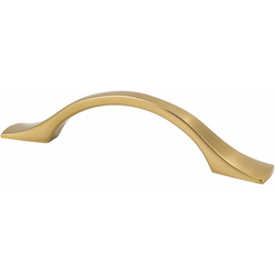 Berenson Echo 3-3/4 Inch Center to Center Cabinet Pull, Traditional Style, Zinc Material, Modern Brushed Gold