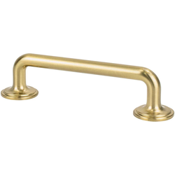 Berenson Folklore 3-3/4 Inch Center to Center Cabinet Pull, Traditional Style, Zinc Material, Modern Brushed Gold