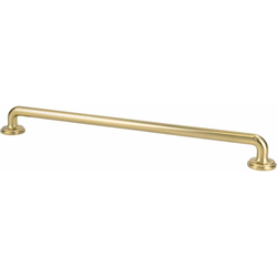 Berenson Folklore 12 Inch Center to Center Appliance Pull, Traditional Style, Zinc Material, Modern Brushed Gold