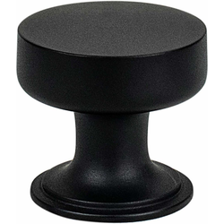 Berenson Folklore 1-3/16 Inch Diameter Cabinet Knob, Traditional Style, Zinc Material, Black