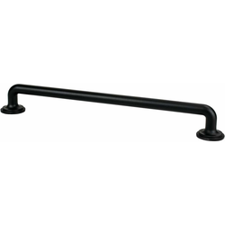 Berenson Folklore 8-13/16 Inch Center to Center Cabinet Pull, Traditional Style, Zinc Material, Matte Black