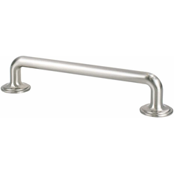 Berenson Folklore 5-1/16 Inch Center to Center Cabinet Pull, Traditional Style, Zinc Material, Brushed Nickel
