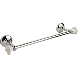 Rose 1-15/16 Inch x 18 Inch x 12mm Solid Brass Towel Bar, Polished Chrome