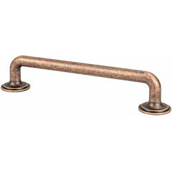 Berenson Folklore 5-1/16 Inch Center to Center Cabinet Pull, Traditional Style, Zinc Material, Weathered Copper