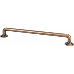 Berenson Folklore 8-13/16 Inch Center to Center Cabinet Pull, Traditional Style, Zinc Material, Weathered Copper