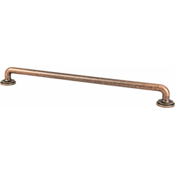 Berenson Folklore 12 Inch Center to Center Appliance Pull, Traditional Style, Zinc Material, Weathered Copper