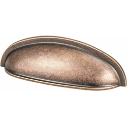 Berenson Folklore 3 Inch Center to Center Cup Pull Traditional Style, Zinc Material, Weathered Copper