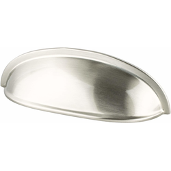 Berenson Folklore 3 Inch Center to Center Cup Pull Traditional Style, Zinc Material, Brushed Nickel