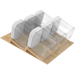 13-7/32 Inch Width OXO Series Container Drawer Cannister Storage Insert, Trimmable, Light Brown