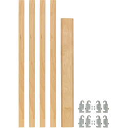 31% OFF 7/8 Inch Width x 19-5/8 Inch Height Adjustable Pilaster/Bracket Set With Mounting Hardware, Slides and Drawers NOT Included, Light Brown