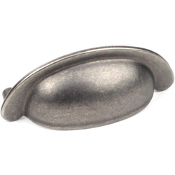 Bcc 2-33/64 Inch Zinc Die Cast Cup Pull, Antique Pewter