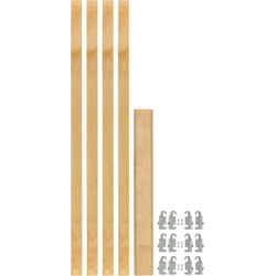30% OFF 1-1/8 Inch Width x 27-3/16 Inch Height Upright Wood Pilaster System, For 3 Drawers, Slides and Drawers NOT Included, Light Brown