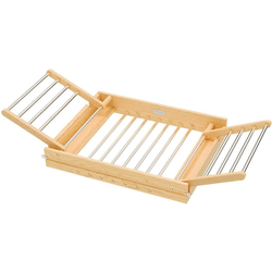 27 Inch Face Frame Minimum Opening Width Wood Drying Rack, Frame Only, Light Brown