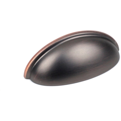 BCF 3 Inch cc Zinc Die Cast Cup Pull, Oil Rubbed Bronze Highlighted