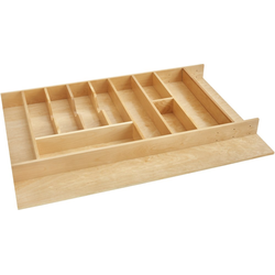  Shallow Trimmable Utility Drawer Insert Divider 33-1/8" Width x 20" Maximum Depth x 2-3/8" Height, Natural 