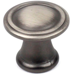 BCG 1-3/16 Inch Zinc Die Cast Knob, Antique Pewter