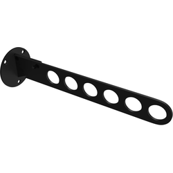 10-29/32 Inch Depth Adjustable Laundry Room Valet Hook, Black