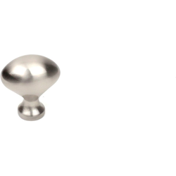 BCJ 1-1/4 Inch Oval Knob, Satin Nickel
