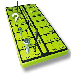 EZ Match Drill Bit &amp; Screw Gauge- Find the Right Bit Size for Wood Screws, No Measuring Needed, Pilot Hole Guide for Woodworking, DIY, and Home Improvement