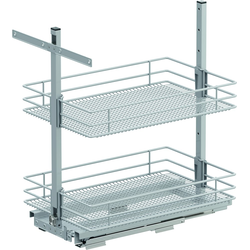 26 Inch Installation Height VS SUB Pantry Base Pullout for 15 Inch Cabinet Opening Width, Saphir Shelf Style, Platinum