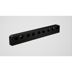 Wall Mounted 21-15/16" Height Wine Rack for up to 9 Bottles, Includes Mounting Hardware, Matte Black Powder Coated Steel