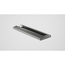 Under Cabinet 3-15/16" Width x 12-5/8" Depth Wine Glass &amp; Stemware Holder, Satin Nickel / Steel
