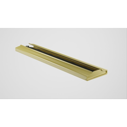 Under Cabinet 3-15/16" Width x 17-1/2" Depth Wine Glass &amp; Stemware Holder, Dull Brass / Steel