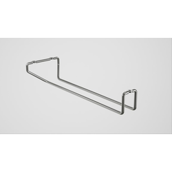Under Cabinet 3-15/16" Width x 12-5/8" Depth Wire Wine Glass &amp; Stemware Holder, Satin Nickel / Steel