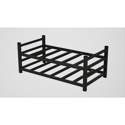 EZ Modular Tabletop 12 Bottle Stackable Wine Rack, 21-7/8" Width x 8-1/8" Height x 10-3/8" Depth, Matte Black
