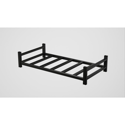 EZ Modular Tabletop 6 Bottle Stackable Wine Rack, 21-7/8" Width x 4-11/16" Height x 10-3/8" Depth, Matte Black