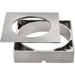 OptiPockit Square Trim Adapter for Suface Mount Applications, 2-1/2" Outside Diameter, Nickel, 2025 Edition