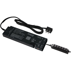 33% OFF PowerSync Plug-in 12V/60W LED Driver including 6 MINI Ports and 6-Way AMP Plug Distributor with MINI Power Ports, Trimmable Length Power Cord Included, Black