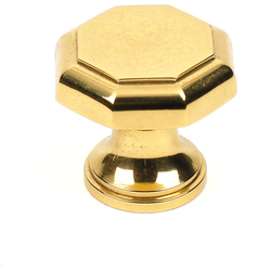 Classique 1-1/4 Inch Premium Solid Brass Knob Variant Two, Polished Brass