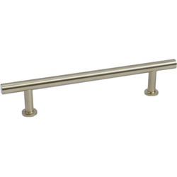 Modern Geo 5-1/16 Inch Center to Center Solid Brass T-Bar, Satin Brass