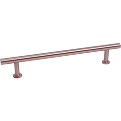 Modern Geo 6-5/16 Inch Center to Center Solid Brass T-Bar, Satin Rose Gold
