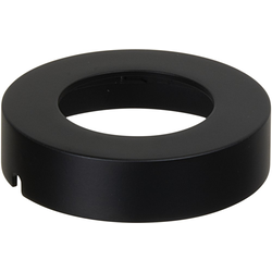 Loox 2-9/16 Inch Diameter Round Housing for Surface Mount Modular LED Puck Lights, 2-5/16 Inch Drill Hole Diameter, Black Finished Metal