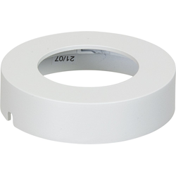 Loox 2-9/16 Inch Diameter Round Housing for Surface Mount Modular LED Puck Lights, 2-5/16 Inch Drill Hole Diameter, White Finished Metal