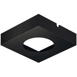Loox 2-9/16 x 2-9/16 Inch Square Housing for Surface Mount Modular LED Puck Lights, 2-5/16 Inch Drill Hole Diameter, Black , Black