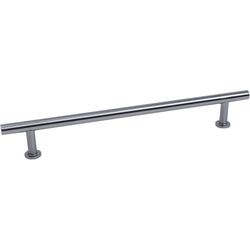 Modern Geo 7-9/16 Inch Center to Center Solid Brass T-Bar, Matte Satin Nickel